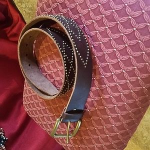 Old Navy Leather Studded Belt